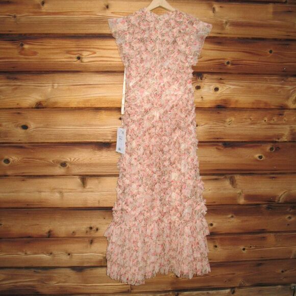 MAC DUGGAL  8060 Ruffle Tiered Short Sleeve A Line Dress - Picture 10 of 14